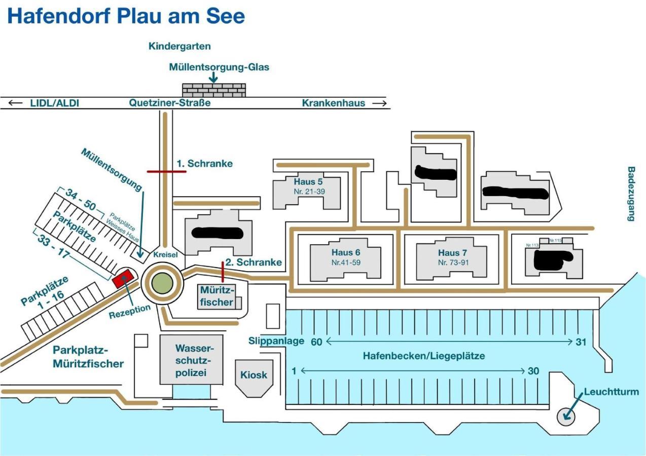 Hafendomizil Haus 5 Apartment 8 Plau am See Kültér fotó